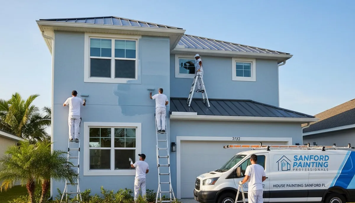 Professional house painting service in Orlando, FL for residential exterior and interior projects